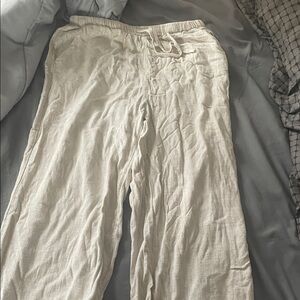 Women Cream Pants